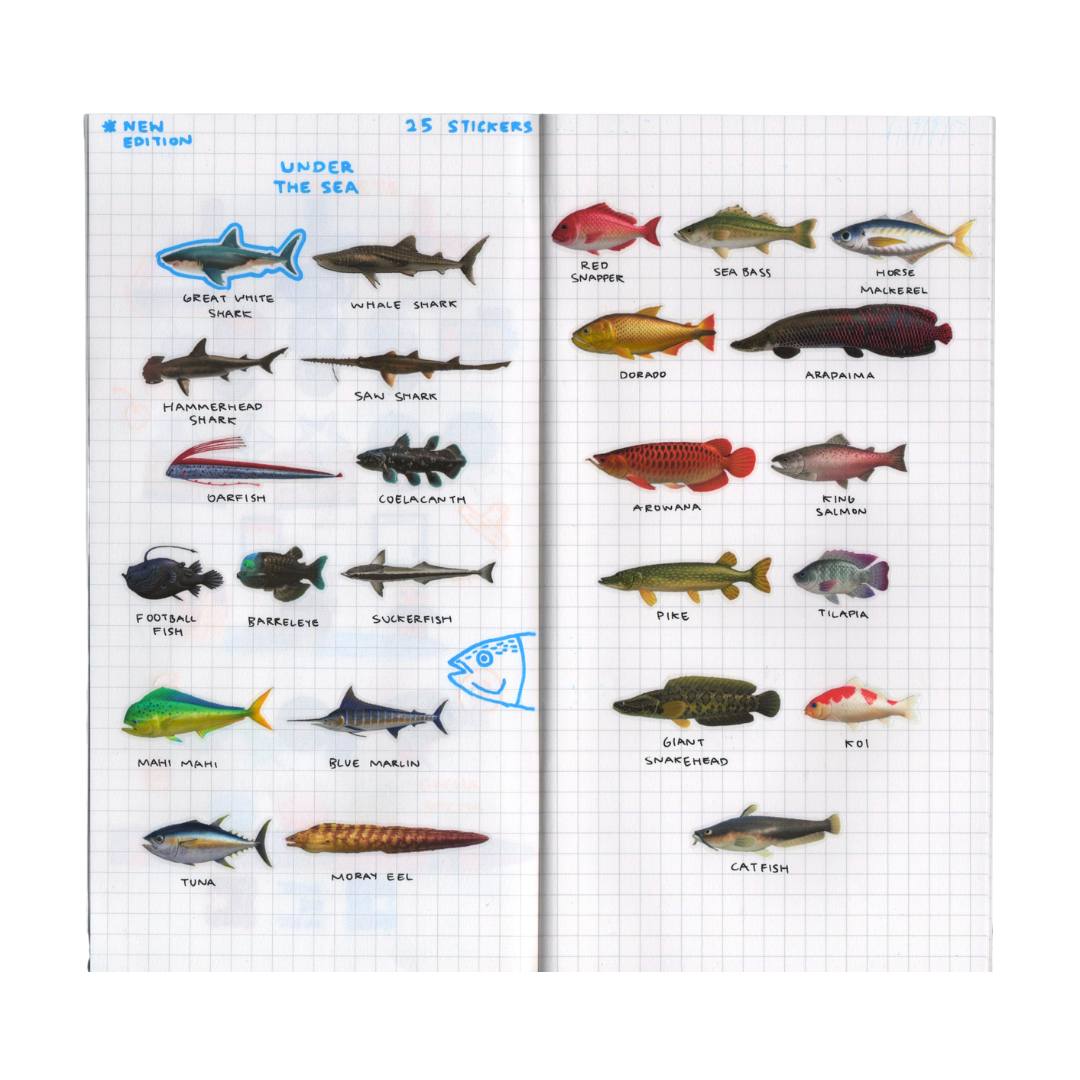 Under the sea - sticker roll