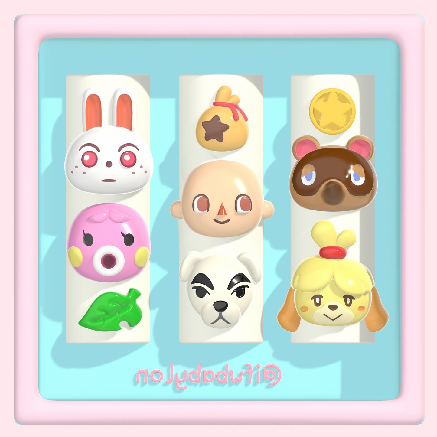 Animal Crossing Nail Mold