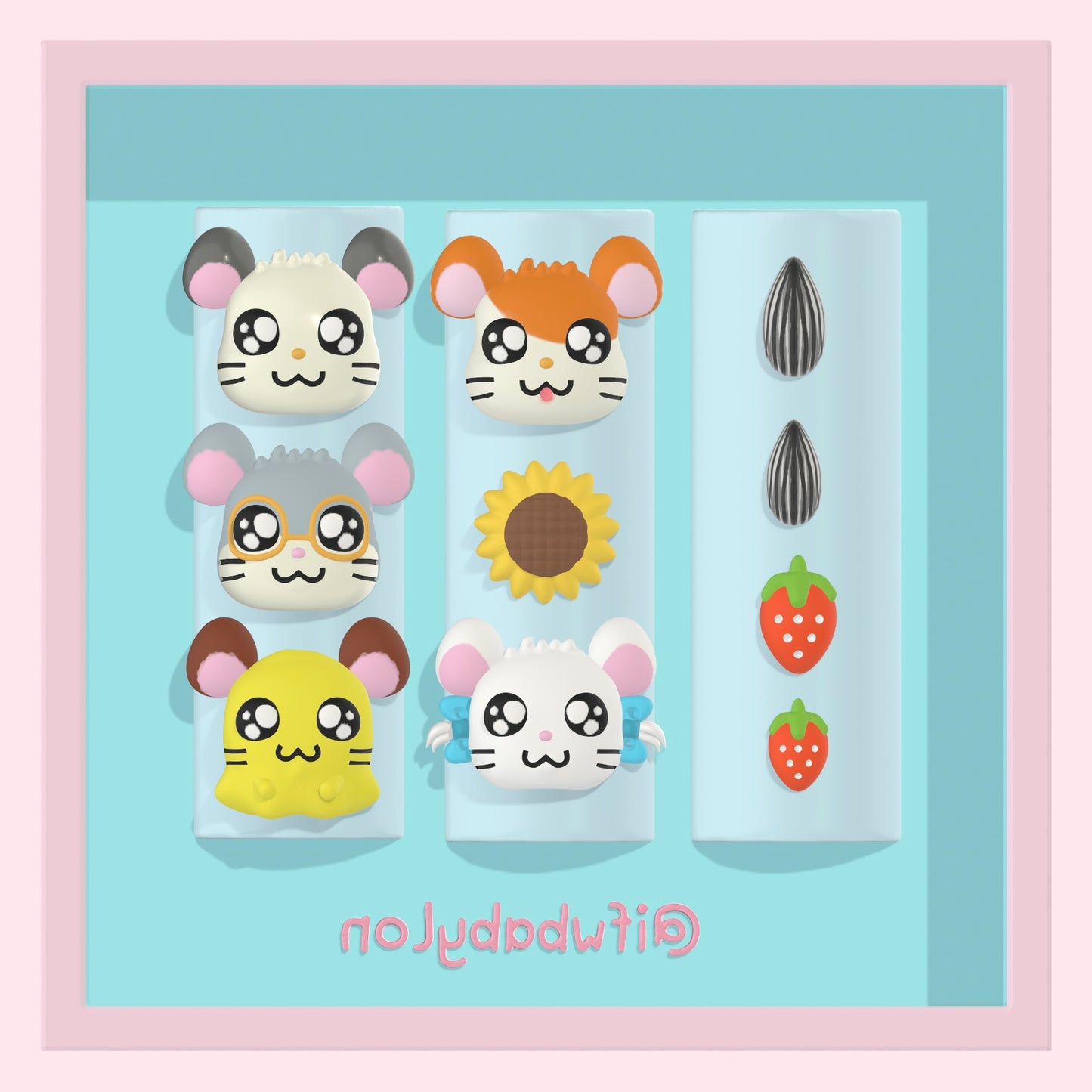 Hamtaro Nail Mold