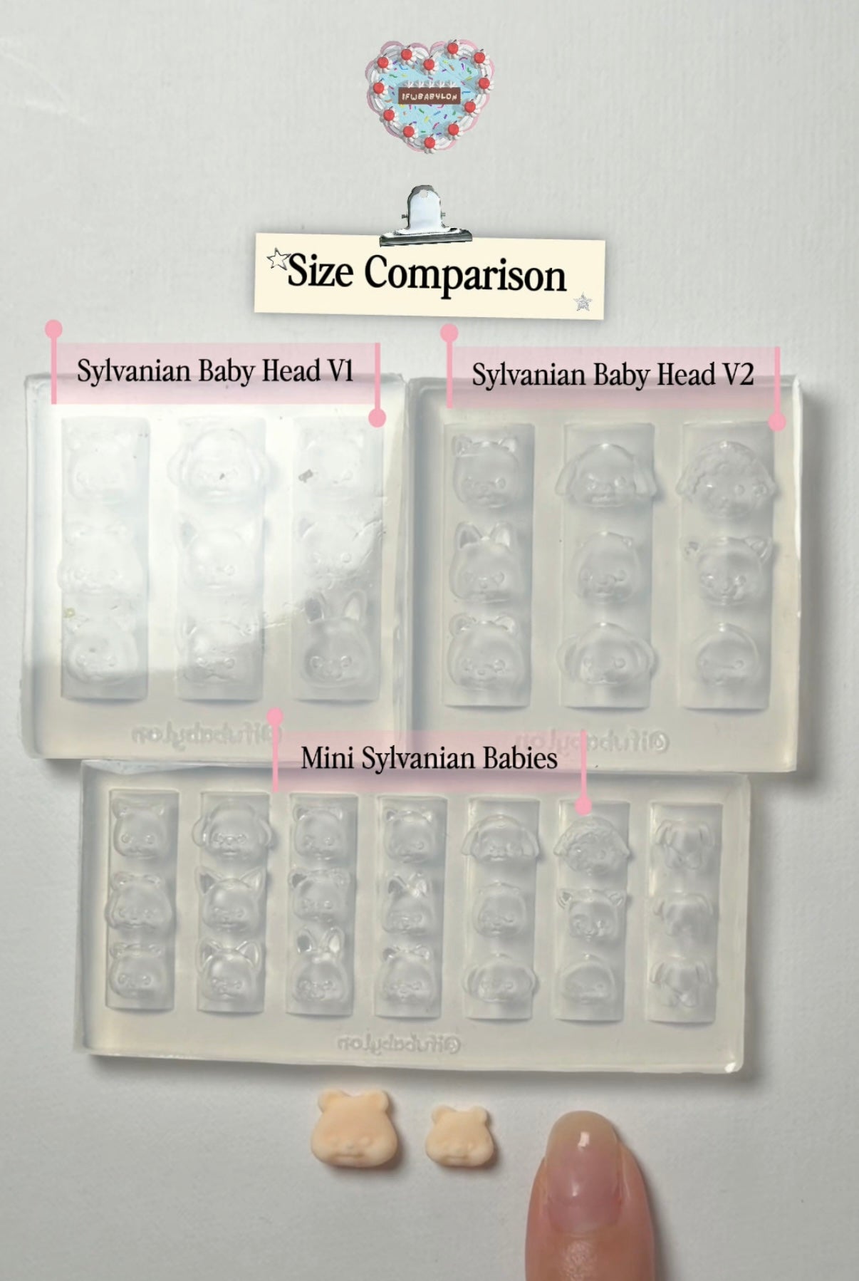 MINI Sylvanian Babies Nail Mold