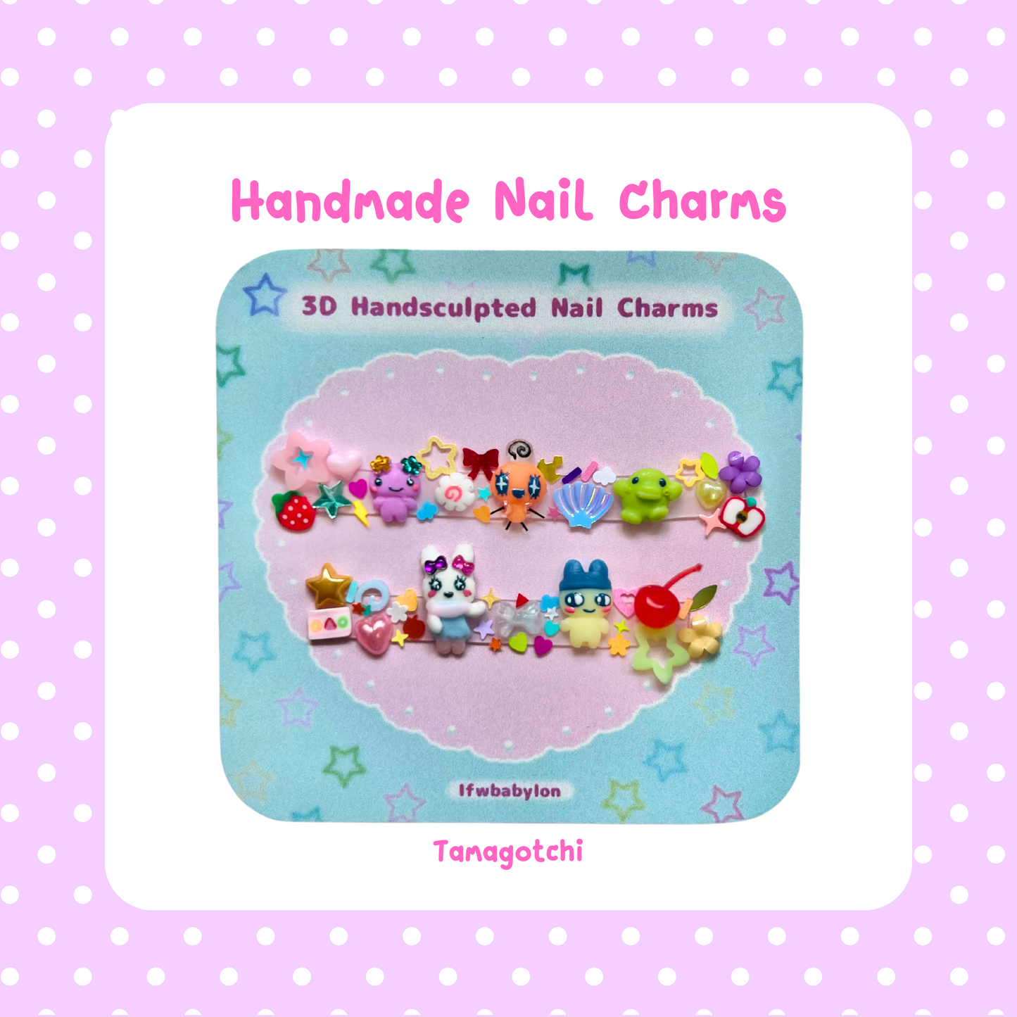 Tamagotchi charm set
