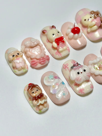 Sylvanian x Rilakkuma Set