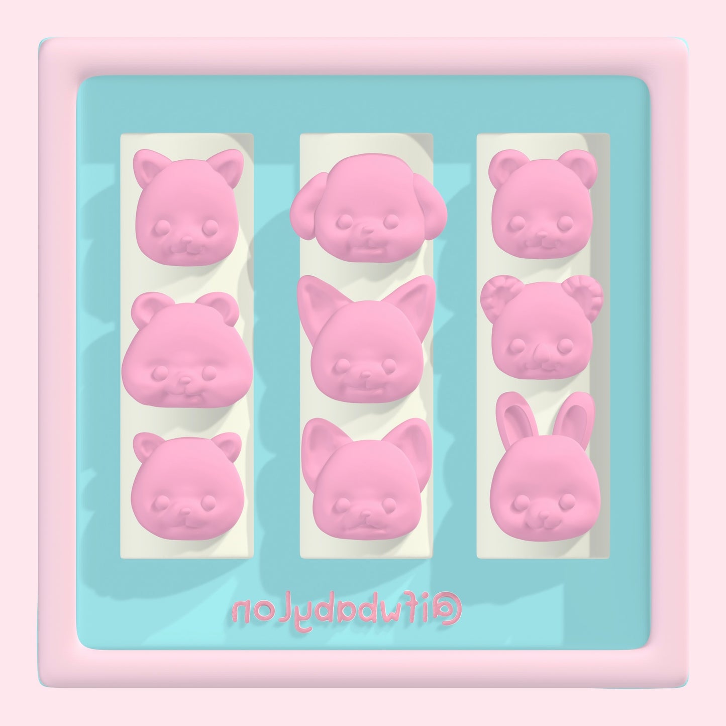 Sylvanian Baby Heads Nail Mold