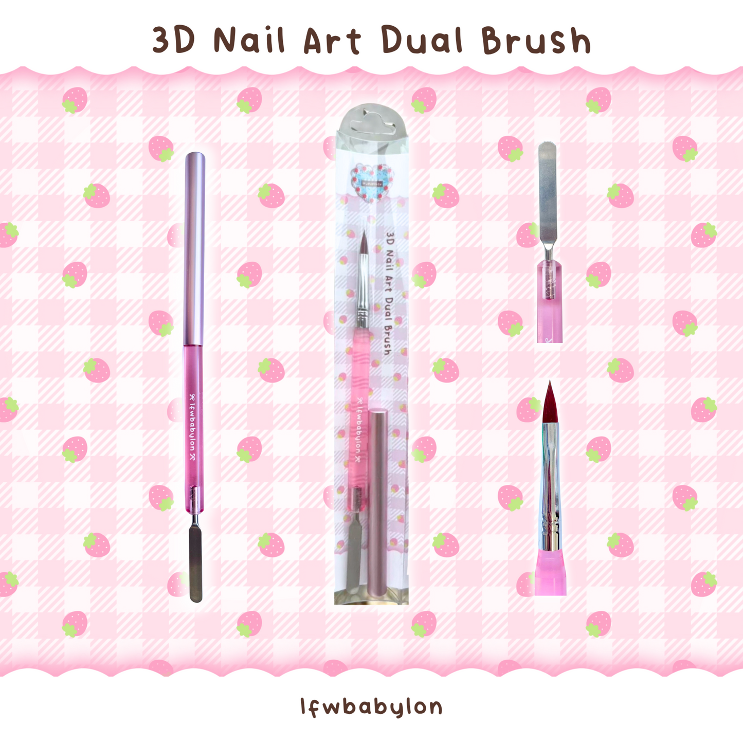 3D Nail Art Dual Brush