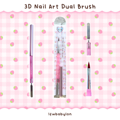 3D Nail Art Dual Brush
