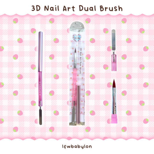 3D Nail Art Dual Brush