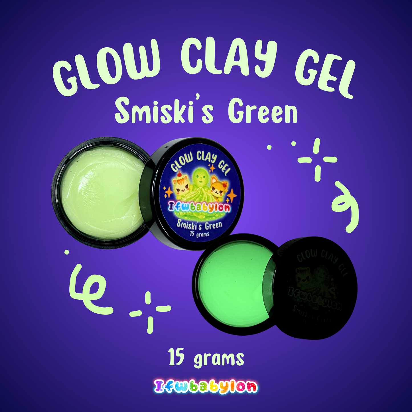 Smiski’s Green Glow Clay