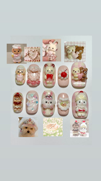 Sylvanian x Rilakkuma Set